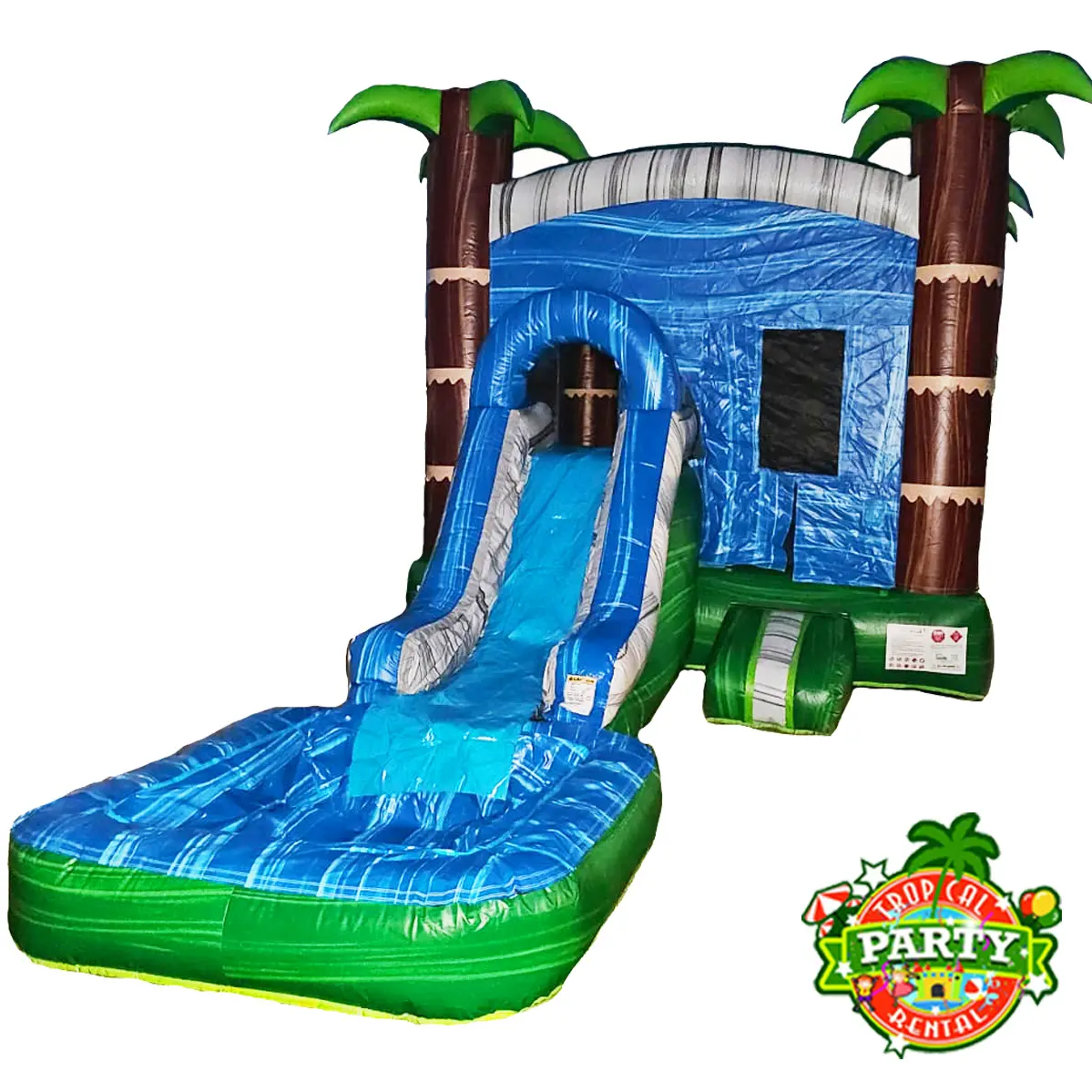 Bounce House Slide Blue